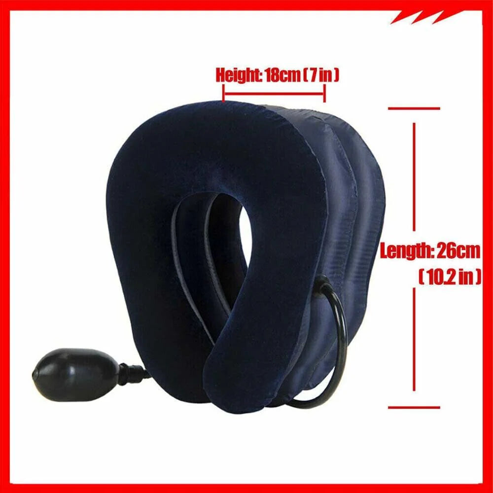 Cervical Neck Traction Device Collar Brace Support Pain Relief Stretcher Therapy