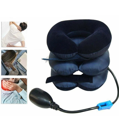 Cervical Neck Traction Device Collar Brace Support Pain Relief Stretcher Therapy