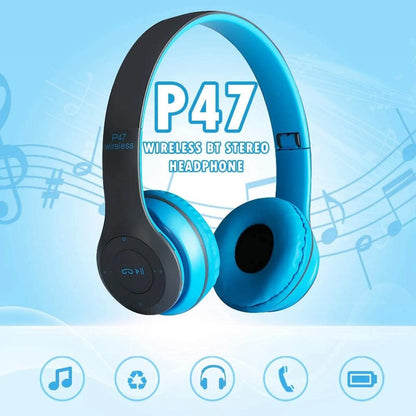 Wireless Bluetooth 5.0 Headphones Headset Over-Ear FM Radio MIC Foldable TF Card